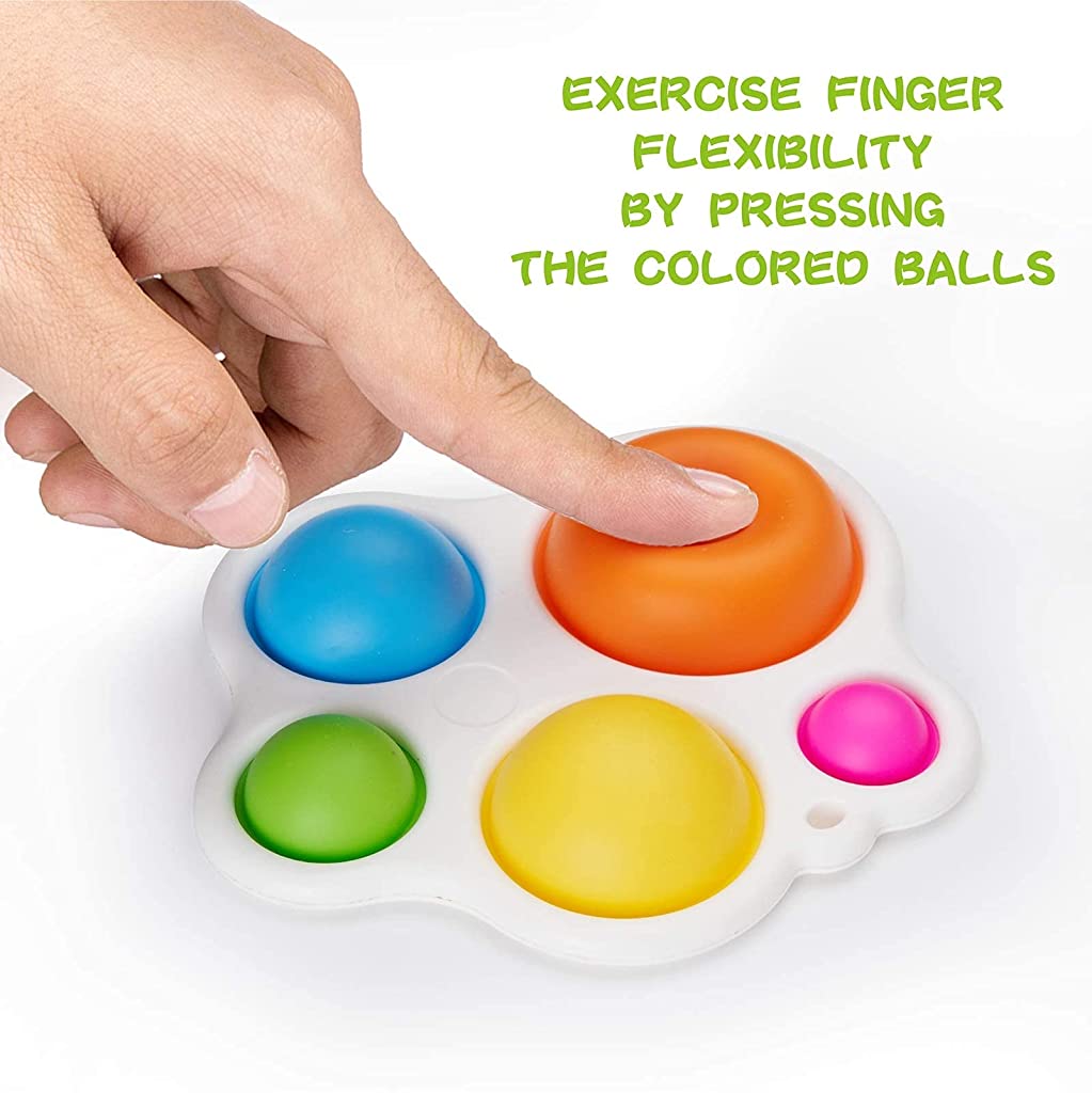 PATPAT Silicone Flipping Board for Toddler Early Educational Fidget Pop, Baby Poking Teething Gadgets for Age 6 Months and up Baby Simple Sensory Dimple (Multicolor) PATPAT Silicone Flipping Board for Toddler Early Educational Fidget Pop, Baby Poking Teething Gadgets for Age 6 Months and up Baby Simple Sensory Dimple (Multicolor)